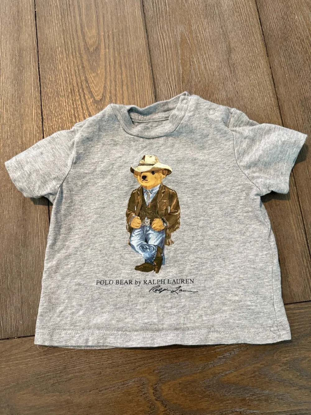 Ralph Lauren Boys 3-Piece Shirt Bundle Polo Bear Camo Blue
